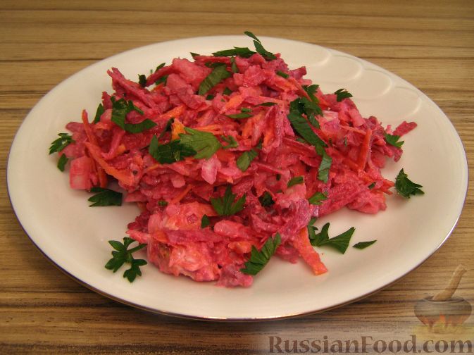Салат из свежей моркови и свёклы — рецепт с фото и видео