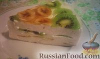 Фото к рецепту: Торт творожный с фруктами