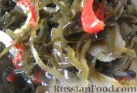 Фото приготовления рецепта: Морская капуста с овощами по-корейски - шаг №5