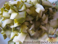 Фото приготовления рецепта: Салат из баклажанов и брынзы - шаг №6