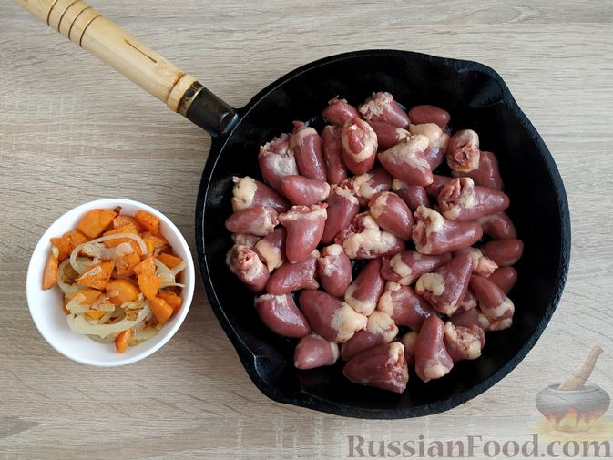 Куриные желудочки в сметане — пошаговый рецепт с фото + отзывы