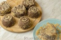 Фото приготовления рецепта: Пирожные из фасоли, с шоколадом, орехами и финиками - шаг №18