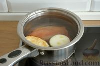 Фото приготовления рецепта: Куриный суп с яичной лапшой - шаг №2