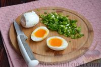 Фото приготовления рецепта: Куриный суп с яичной лапшой - шаг №10