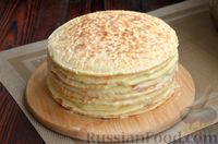 Фото приготовления рецепта: Творожный торт с заварным кремом (на сковороде) - шаг №21
