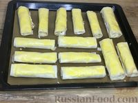 Фото приготовления рецепта: Трубочки из теста фило с меренгой и орехами - шаг №15
