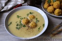Фото приготовления рецепта: Крем-суп из кукурузы и капусты с картофельными крокетами - шаг №26