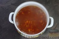 Фото приготовления рецепта: Томатный суп с клёцками - шаг №9