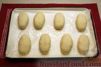 Фото приготовления рецепта: Дрожжевые пирожки с картошкой (в духовке) - шаг №21