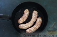 Фото приготовления рецепта: Жареные кольца болгарского перца с начинкой из куриного филе и шампиньонов - шаг №6