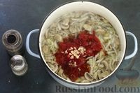 Фото приготовления рецепта: Постный борщ с пекинской капустой и грибами - шаг №8