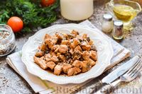 Фото приготовления рецепта: Индейка с грибами в соевом соусе - шаг №9