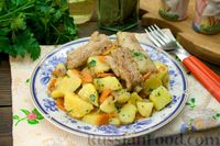 Фото к рецепту: Жаркое из свиных рёбрышек и картофеля
