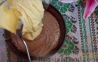 Фото приготовления рецепта: Шоколадный чизкейк из творога - шаг №8