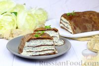 Фото к рецепту: Блинный торт с творожно-сливочным кремом, маком и белым шоколадом