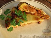 Фото приготовления рецепта: Заливной пирог с капустой, луком и морковью - шаг №14