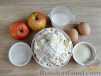 Фото приготовления рецепта: Творожная запеканка с манной крупой и яблоками - шаг №1