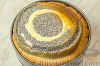 Фото приготовления рецепта: Пирог "Мраморный" из песочного теста с творожно-маковой начинкой - шаг №18
