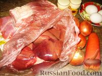 Фото приготовления рецепта: Домашний паштет из свиной печени - шаг №1