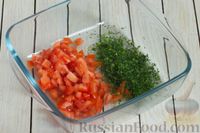 Фото приготовления рецепта: Корзинки из лаваша с кускусом, помидорами и грибами (в духовке) - шаг №4