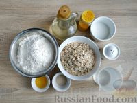 Фото приготовления рецепта: Постный финский хлеб с овсяными хлопьями - шаг №1
