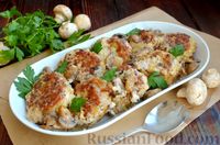 Фото приготовления рецепта: Котлеты из куриного фарша и картофеля, в грибном соусе - шаг №16