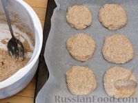 Фото приготовления рецепта: Постное овсяно-льняное печенье на фруктовом пюре - шаг №9