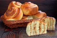Фото к рецепту: Сдобные булочки с начинкой из творога, сгущёнки и орехов