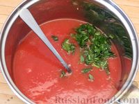 Фото приготовления рецепта: Мясные тефтели с творогом и сыром, тушенные в томатном соусе - шаг №9