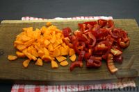 Фото приготовления рецепта: Суп с курицей, булгуром, помидорами и сладким перцем - шаг №9