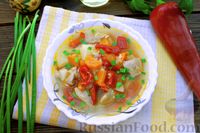Фото приготовления рецепта: Суп с курицей, булгуром, помидорами и сладким перцем - шаг №20