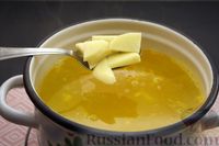 Фото приготовления рецепта: Сырный суп с куриными фрикадельками и рисом - шаг №10