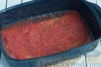 Фото приготовления рецепта: Лазанья без мяса, с чечевицей, рисом и томатным соусом - шаг №16