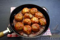 Фото приготовления рецепта: Тефтели из грибов и риса в томатном соусе - шаг №15