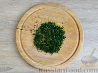 Фото приготовления рецепта: Закусочные творожно-манные кексы с зеленью - шаг №5