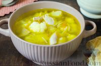 Фото к рецепту: Куриный суп с цветной капустой и вермишелью