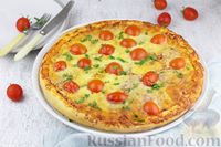 Фото к рецепту: Пицца на дрожжевом тесте холодной расстойки