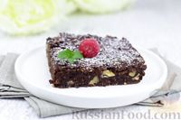 Фото к рецепту: Шоколадные пирожные из фасоли с овсяными хлопьями и грецкими орехами