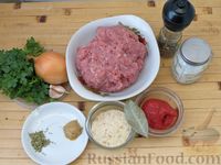 Фото приготовления рецепта: Мясные шарики в томатном соусе - шаг №1