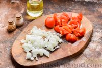 Фото приготовления рецепта: Хек, запечённый с кускусом и помидорами - шаг №4