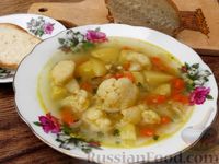 Фото к рецепту: Овощной суп с цветной капустой