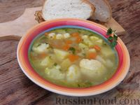 Фото приготовления рецепта: Овощной суп с цветной капустой - шаг №15