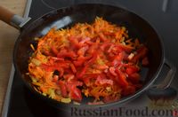 Фото приготовления рецепта: Запечённая скумбрия, фаршированная морковью и сладким перцем, под сыром - шаг №9