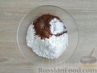Фото приготовления рецепта: Постное шоколадное печенье с вареньем - шаг №4