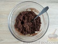 Фото приготовления рецепта: Постное шоколадное печенье с вареньем - шаг №7