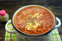 Фото приготовления рецепта: Свекольный суп с рыбой - шаг №19