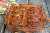 Фото приготовления рецепта: Голубцы из листьев салата с мясным фаршем (без риса) - шаг №10