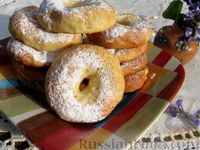 Фото приготовления рецепта: Творожные пончики (в духовке) - шаг №11