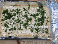 Фото приготовления рецепта: Пирог из лаваша с сыром, творогом и зеленью - шаг №10