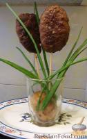 Фото к рецепту: Котлетки с грибами и сыром "Камыши"